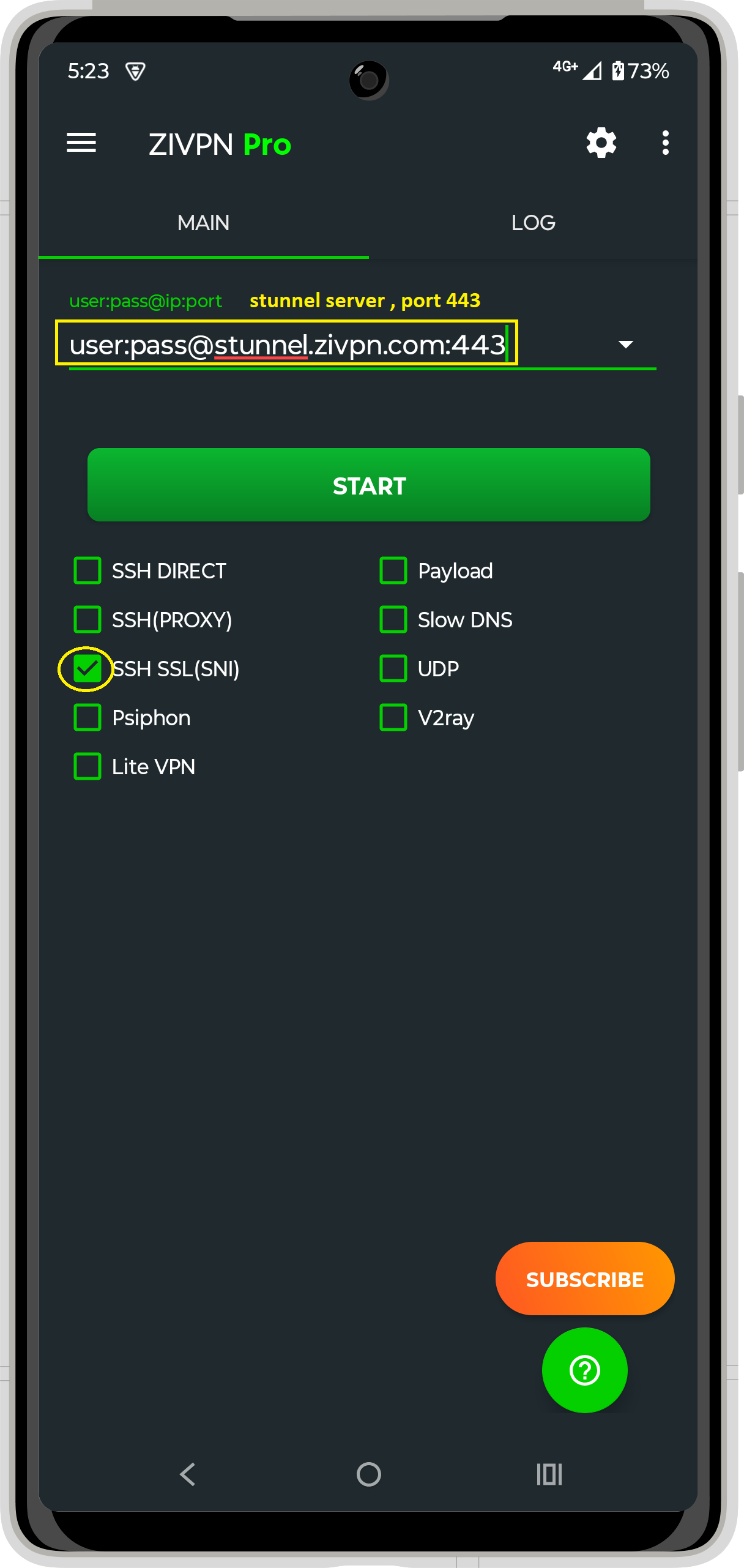 SSH SSL (SNI) Setup Step 3